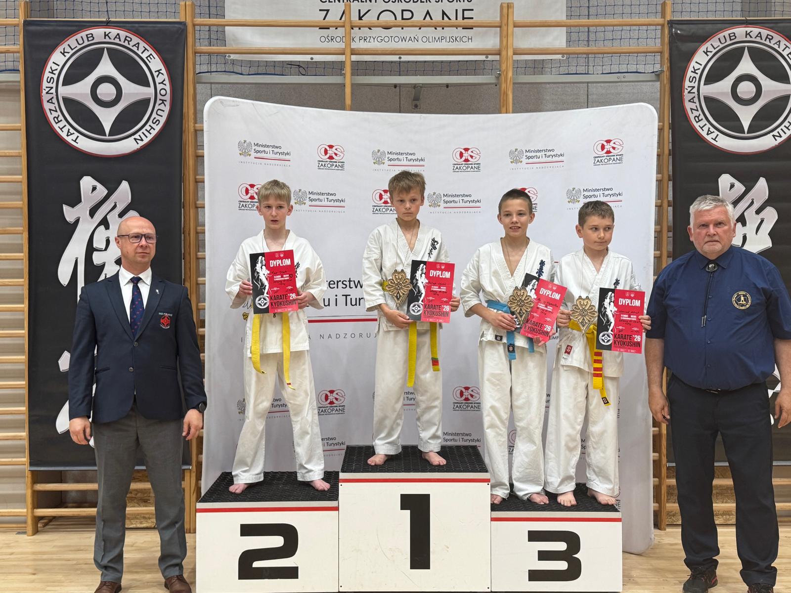 Dominacja braci Wójciaków. Yokozuna błyszczała na Małopolskiej Lidze Karate